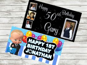 personalised party banner
